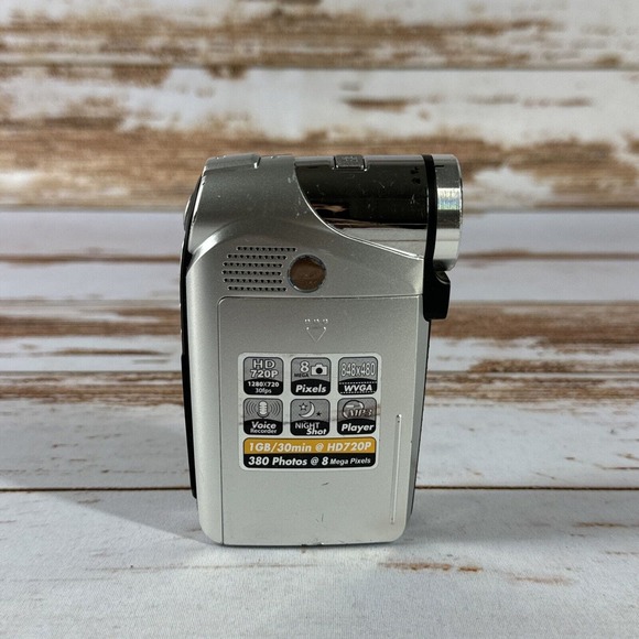 Aiptek 720P HD DV Camcorder 1GB Internal Memory 4x Digital Zoom Tested - Picture 3 of 5